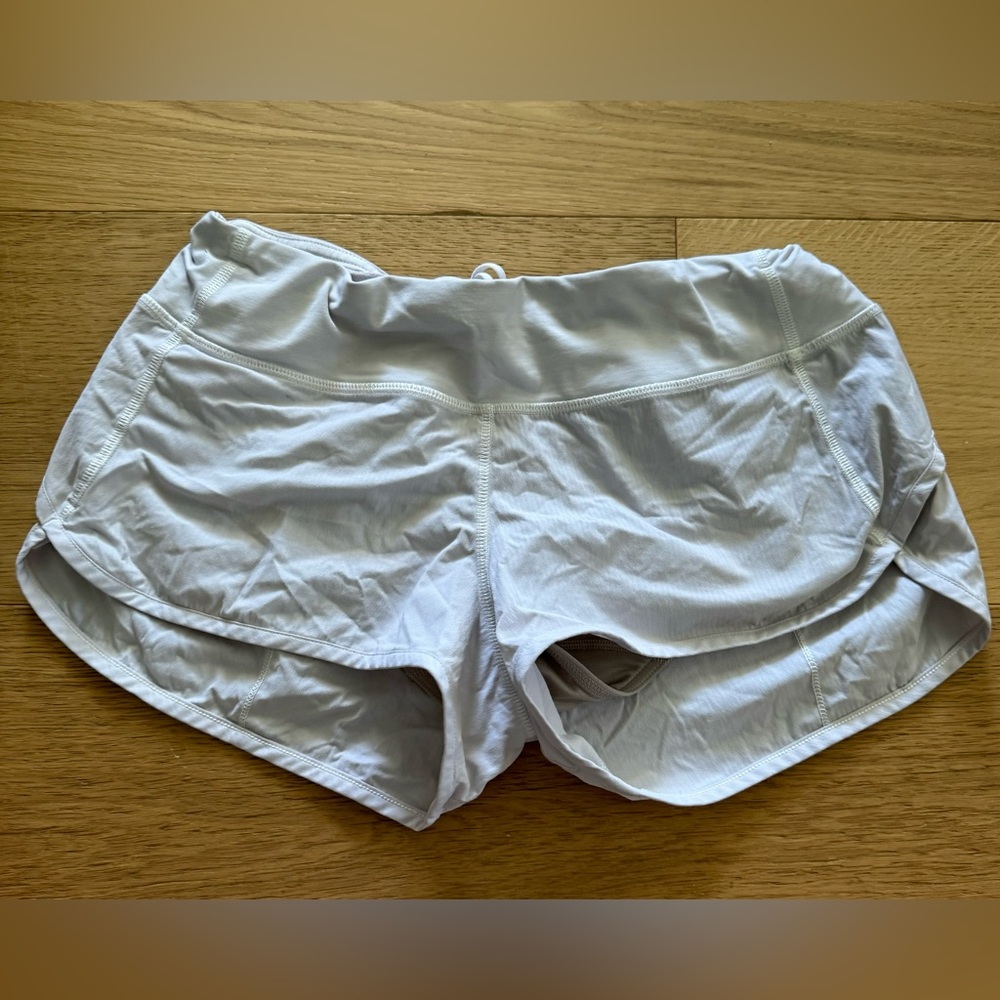Lululemon Speed Up Shorts SIZE 8- White